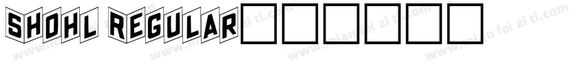 Shohl Regular字体转换